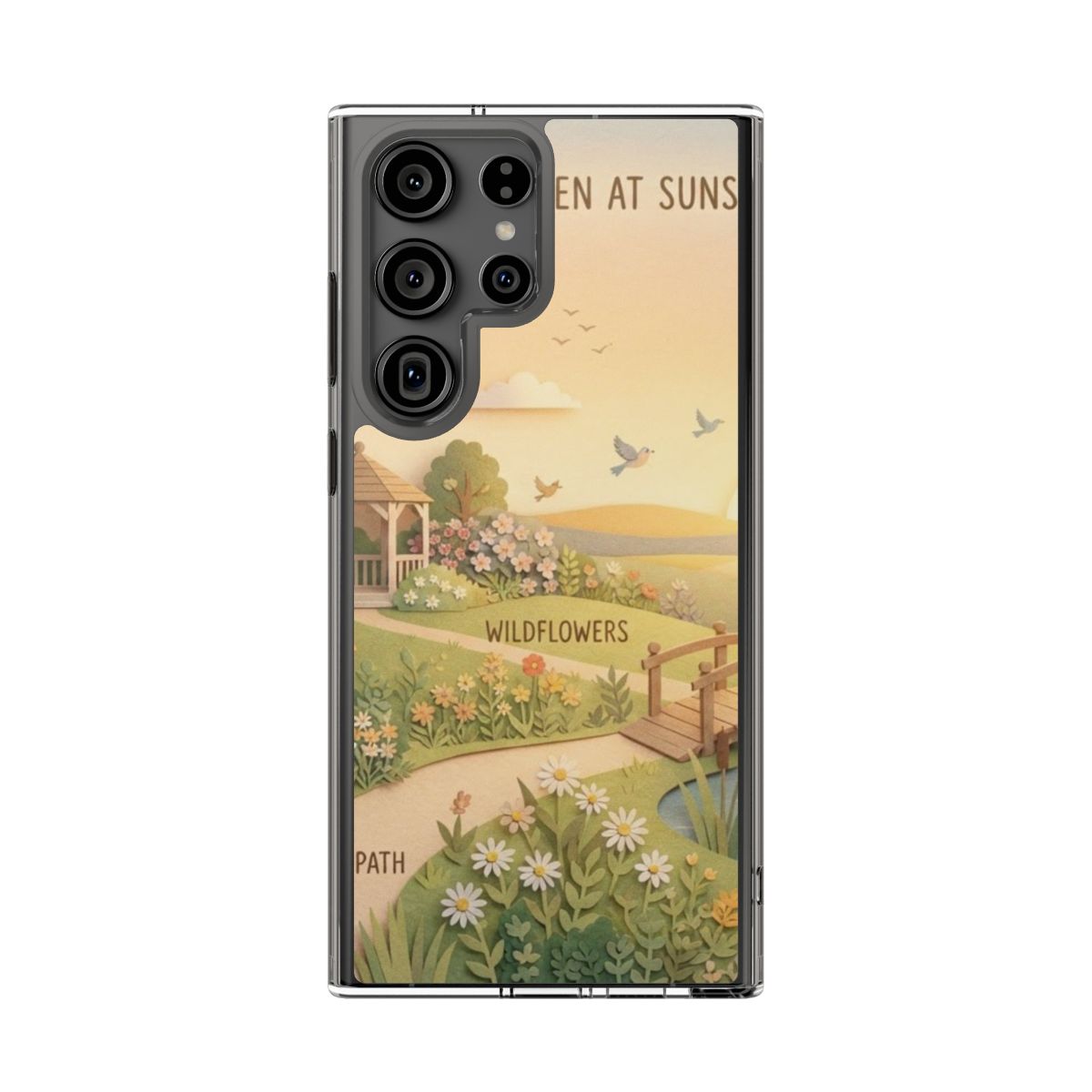 Clear Impact-Resistant Cases - Clear Phone Case - Sunset......