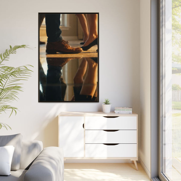 Matte Canvas, Framed - Golden Hour Reflections Cinematic Art — Espresso / 1.25" (8×10, 9×12, 11×14, 12×16, 10×20, 12×18, 16×20, 16×24, 18×24, 12×36, 20×24, 16×32, 20×30, 24×30, 24×32, 16×48, 24×36, 24×48, 30×40, 20×60, 32×48, 30×60 & 40×60)
