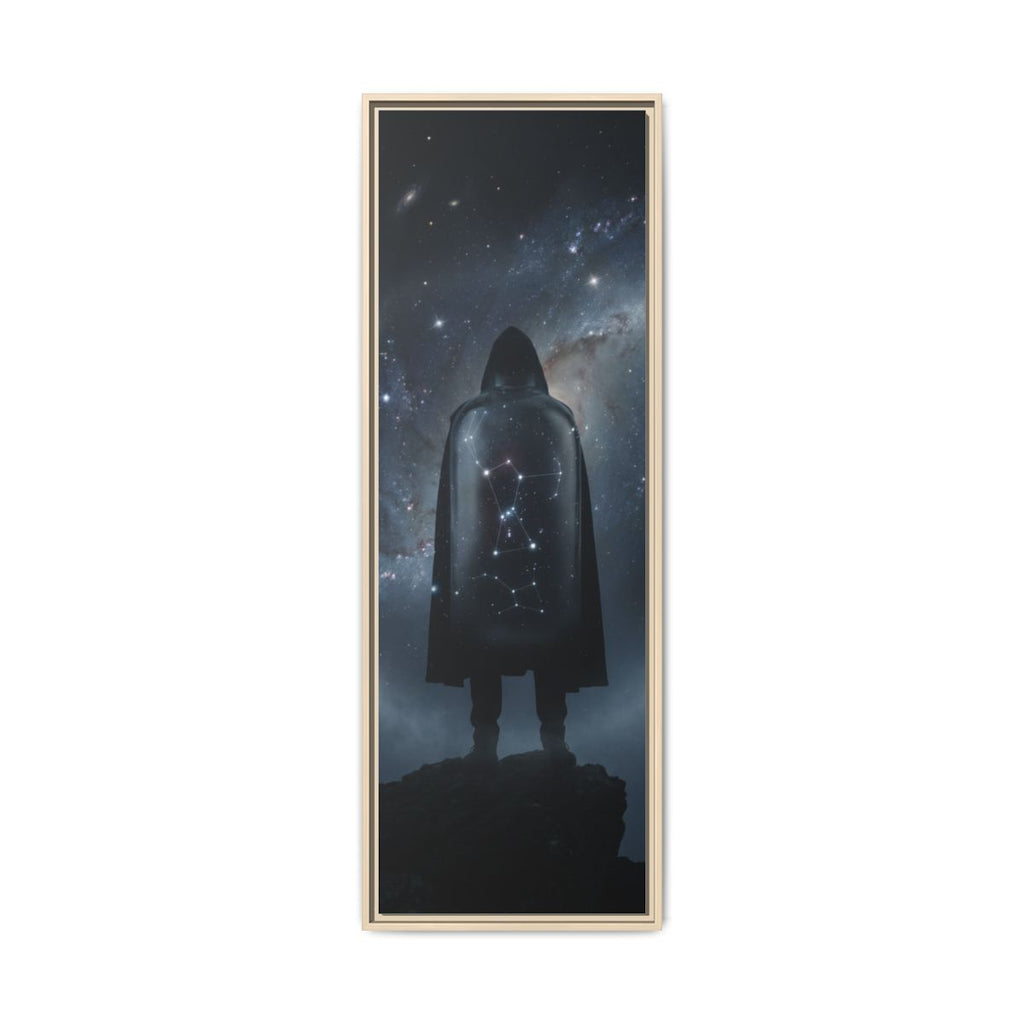 Framed Matte Canvas - Cosmic Sentinel — Natural / 1.25" (8×10, 9×12, 11×14, 12×16, 10×20, 12×18, 16×20, 16×24, 12×36, 18×24, 20×24, 16×32, 20×30, 24×30, 16×48, 24×32, 24×36, 24×48, 20×60, 30×40, 32×48, 30×60 & 40×60)