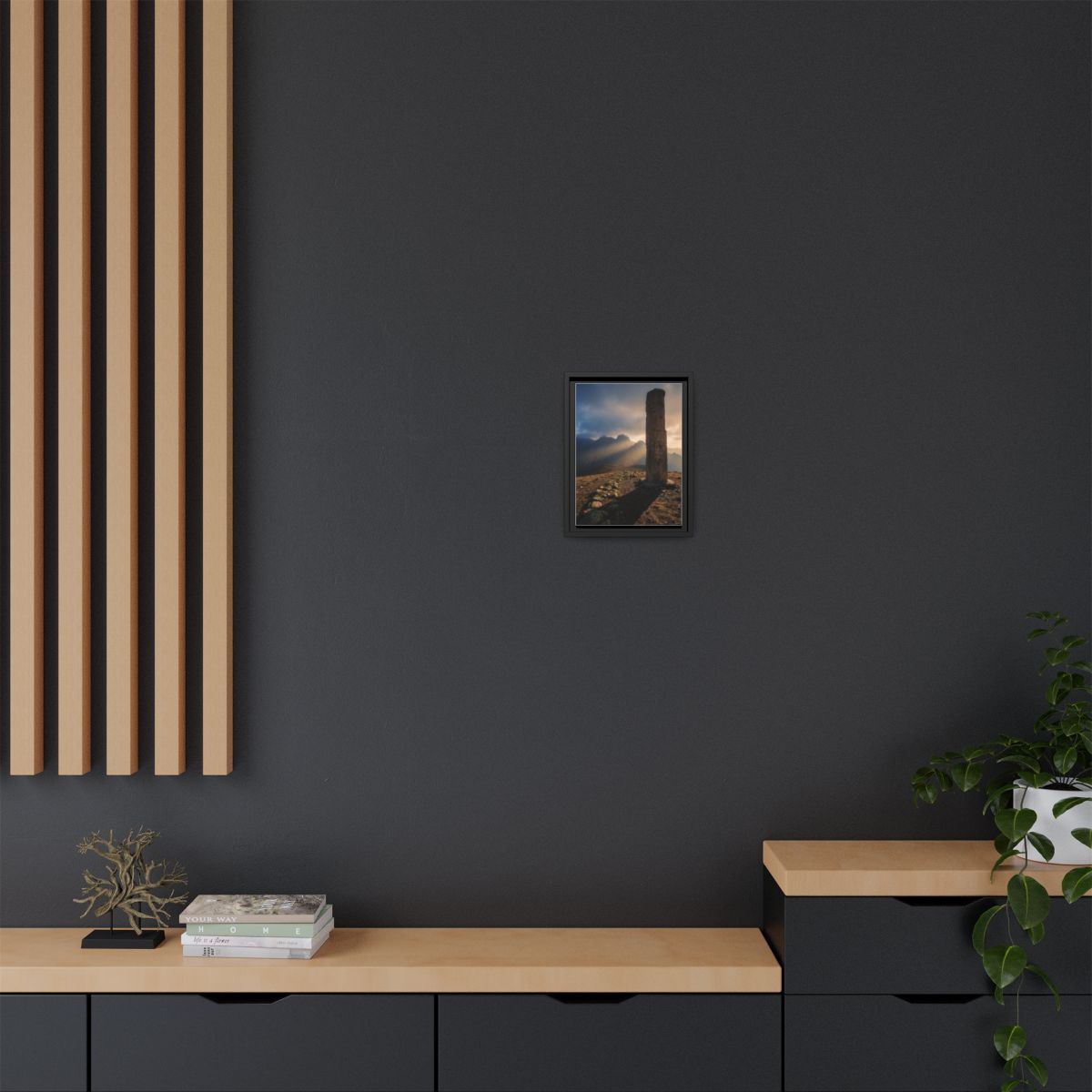 Framed Matte Canvas - Sun Peak