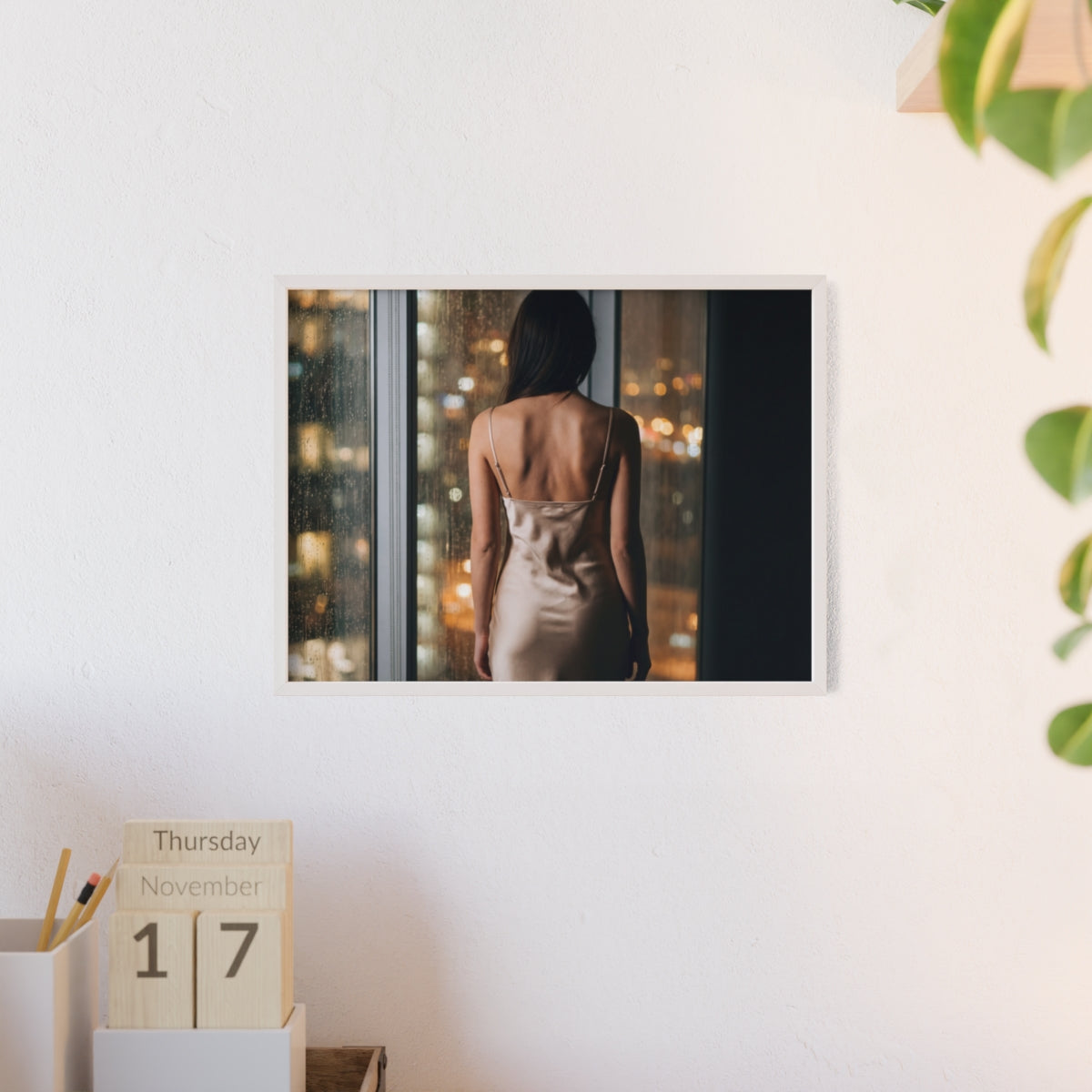 Framed Poster - Cinematic Window View
