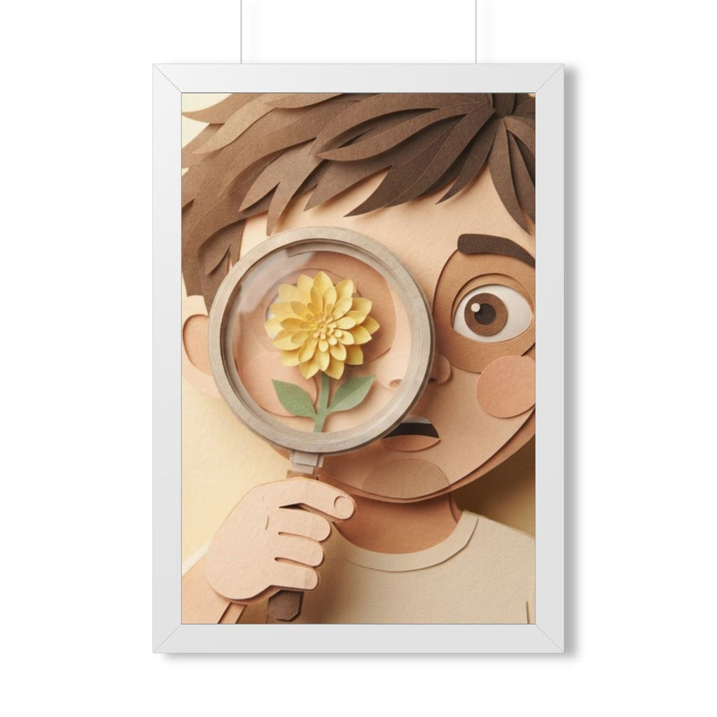 Framed Vertical Poster - Wonder of Nature — White (11×14......