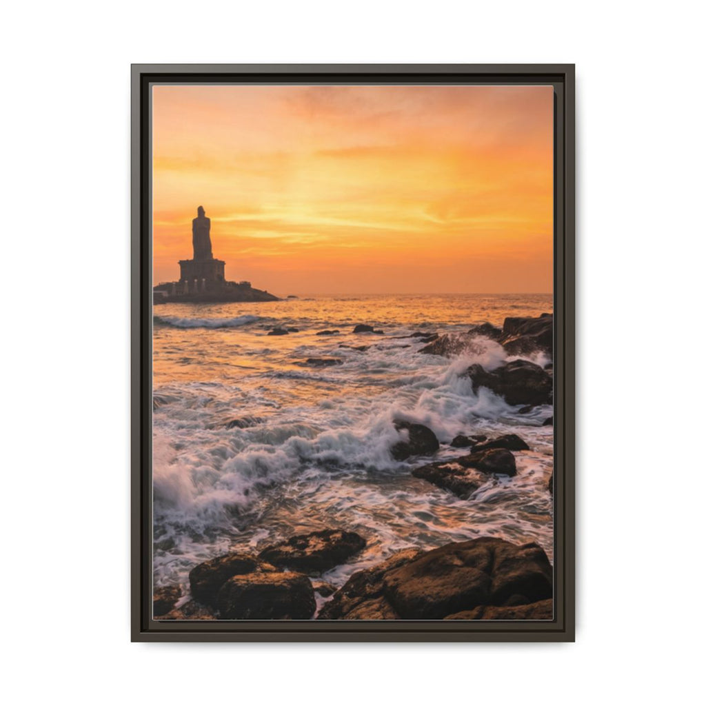 Framed Matte Canvas - Majestic Golden Coast