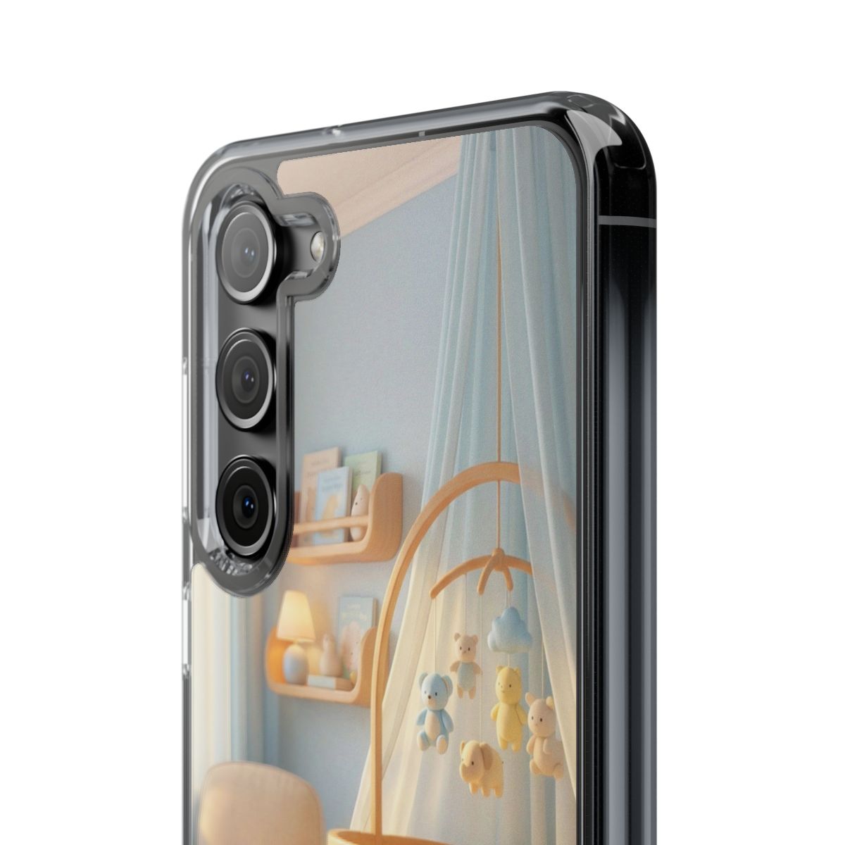Clear Impact-Resistant Cases - Soft Blue Clear Phone Case...
