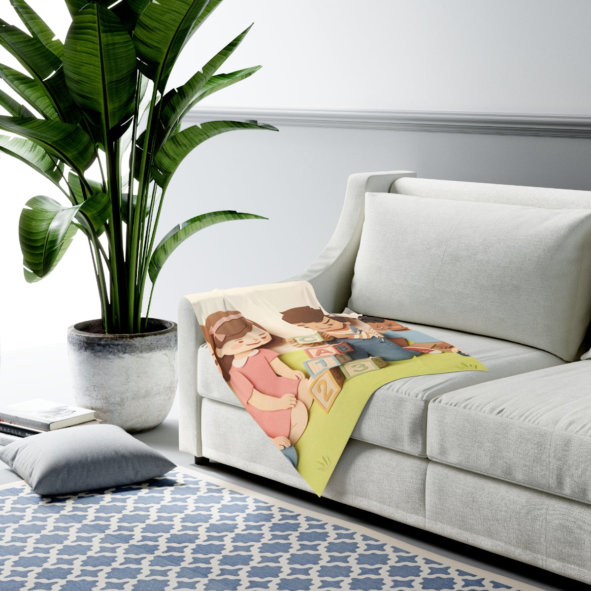 Baby Swaddle Blanket - Sunny Meadow | Echovira Gallery