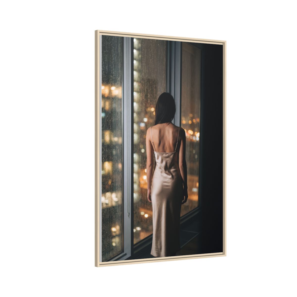 Framed Matte Canvas - Cinematic Nights — Natural / 1.25"