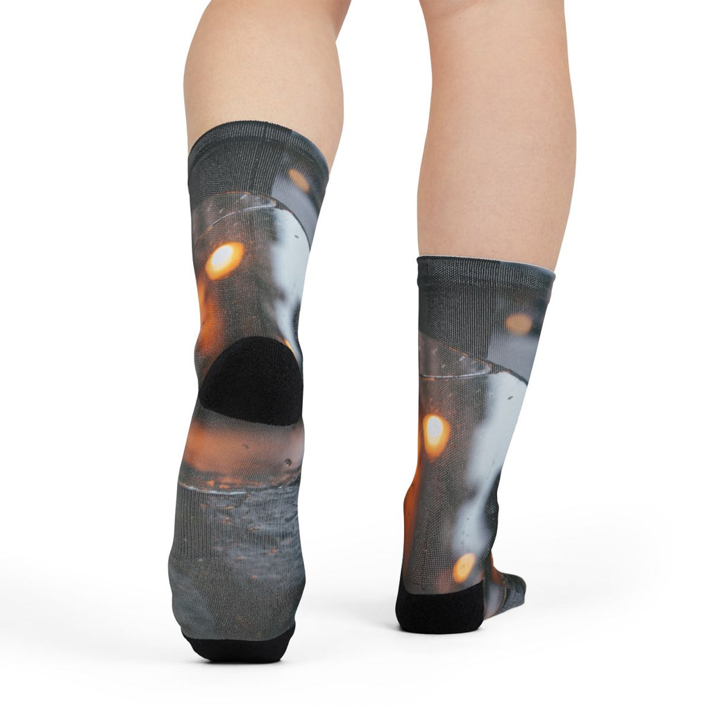 Sublimation Crew Socks - Urban Solitude | Echovira Gallery