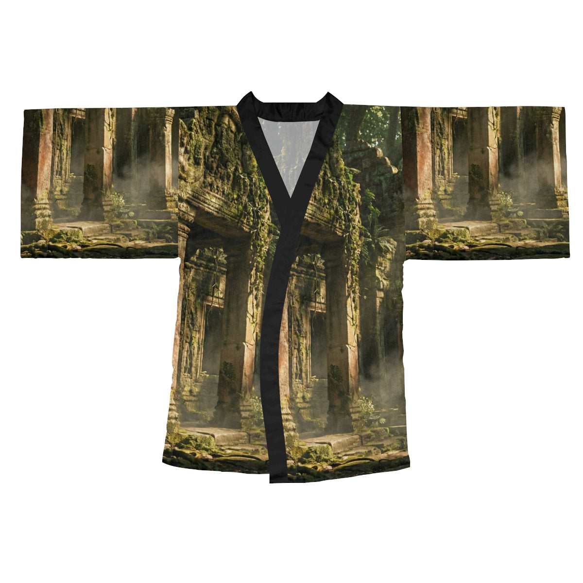 Kimono Robe - Ancient Sanctuary Vista | Echovira Gallery