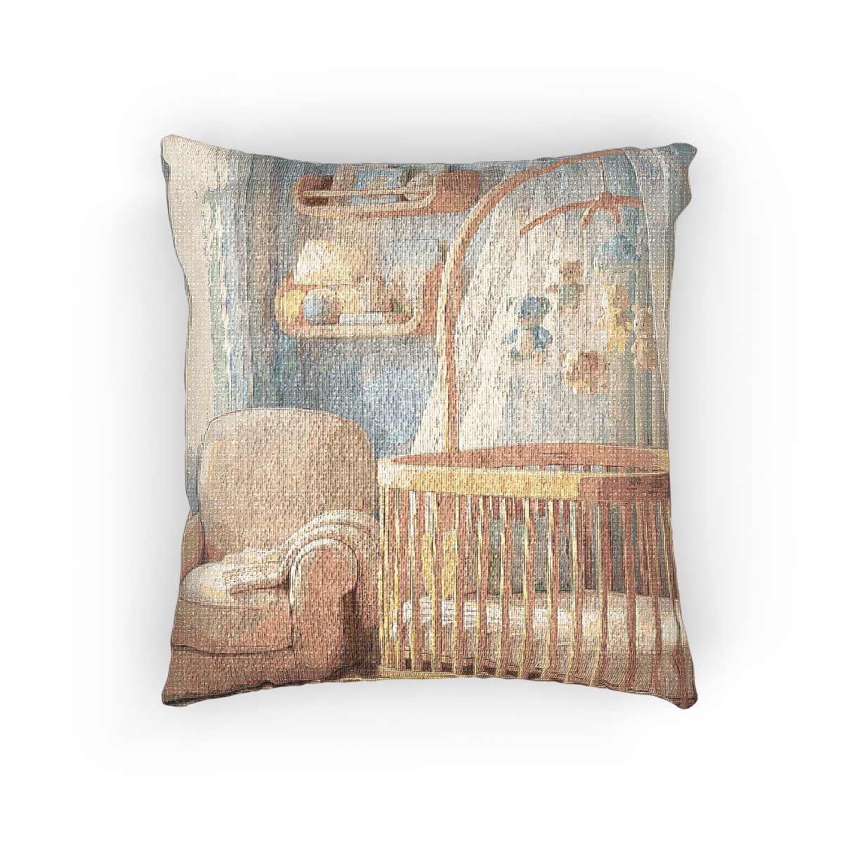 Pastel Dream Woven Pillow - Gentle Accent