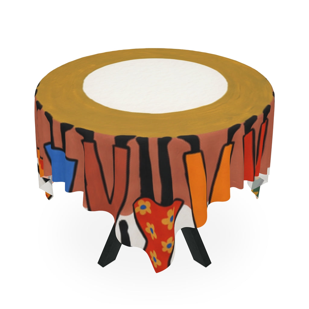 Tablecloth - Unity Mandala Folk Art | Echovira Gallery