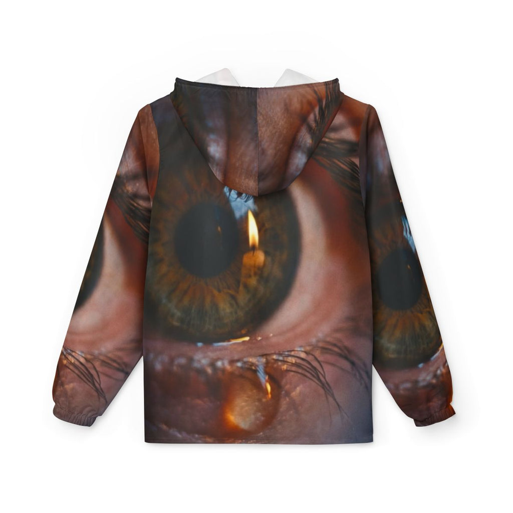 Unisex Windbreaker Jacket - Amber Iris Reflection Fine Art...