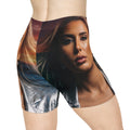 Women's Biker Shorts with Silver Editorial Muse