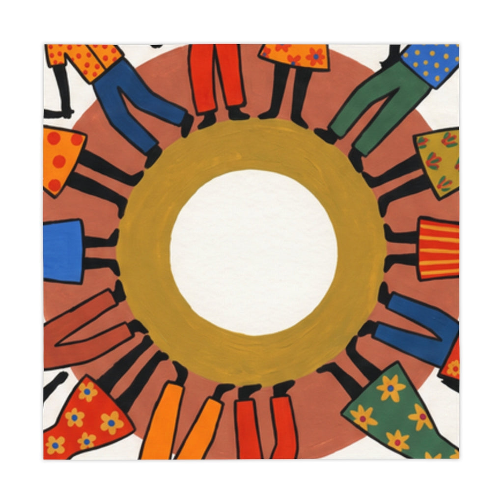 Tablecloth - Unity Mandala Folk Art | Echovira Gallery