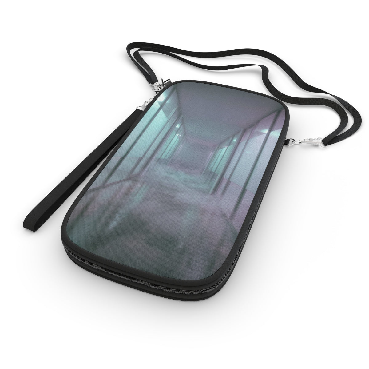Passport Wallet - Liminal Corridor Fog Art Print | Echovira...