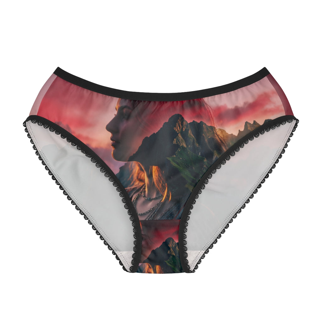 Women's Briefs with Alpine Mountain Art
