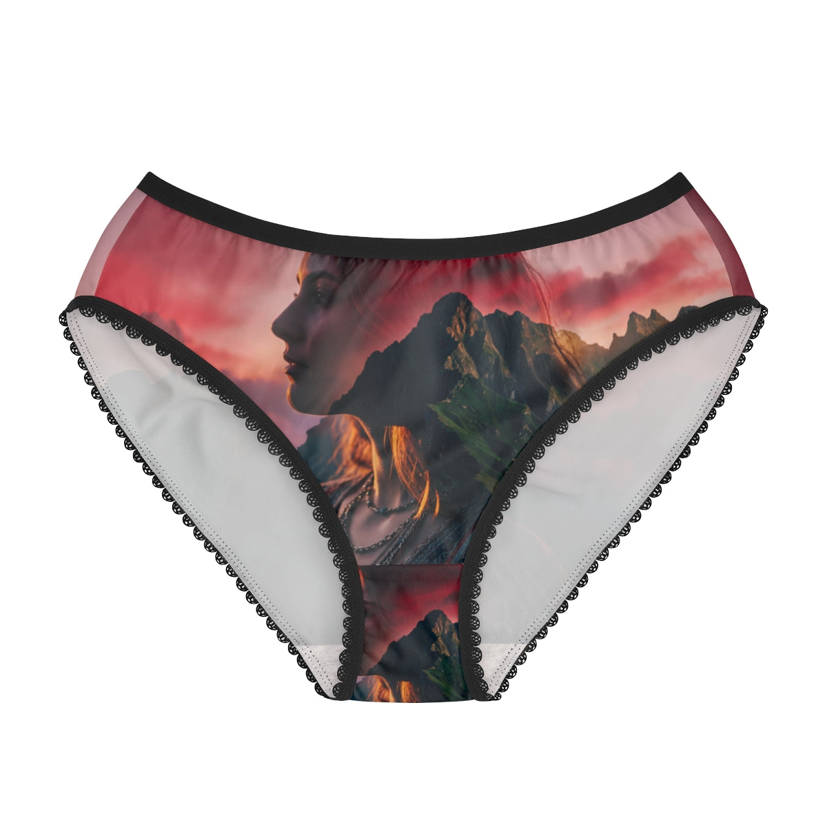 Women's Briefs with Alpine Mountain Art