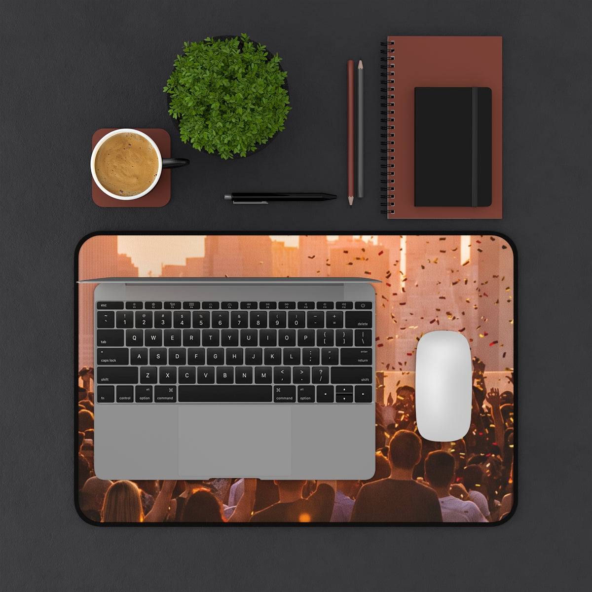 Desk Mat - City Lights Festival | Echovira Gallery