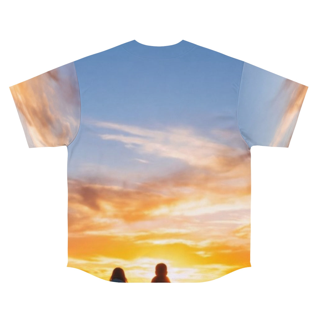 Men's Baseball Jersey - Sunset Ridge | Echovira Gallery