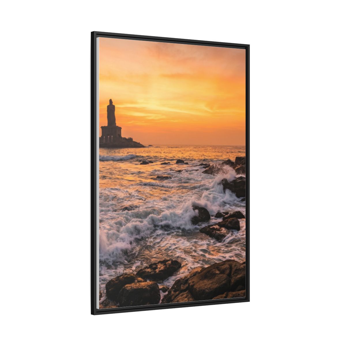 Framed Matte Canvas - Majestic Golden Coast