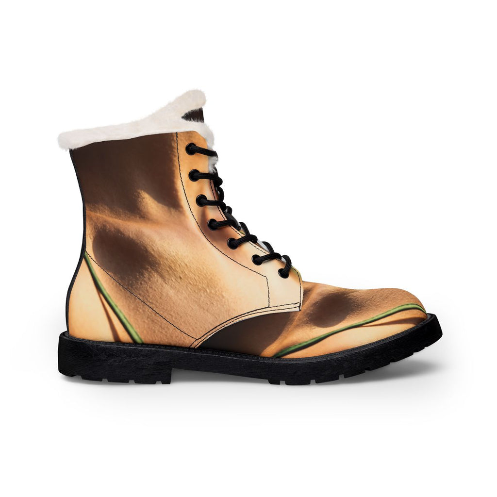 Golden Hour Men's Boots - Emerald Fur and Leather | Echovira...