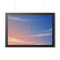 Framed Horizontal Poster - Horizon Sky Calm — Black (14×11...