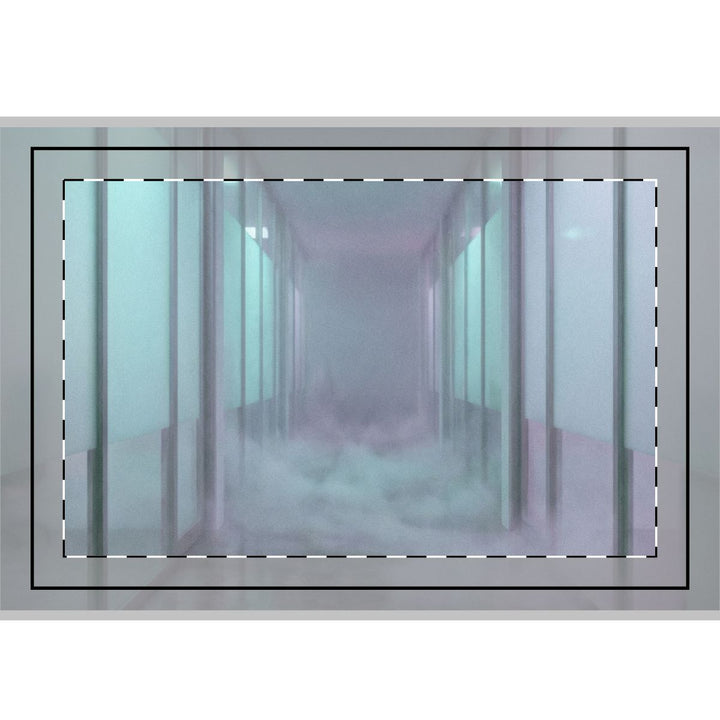 Hand Flag - Liminal Corridor Fog Art Print (1 & 5 pcs)