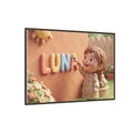 Matte Canvas Framed - Luna Sunshine Clay — Espresso / 1.25"...