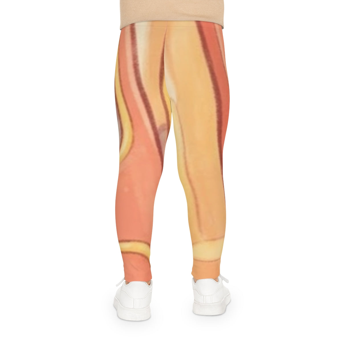 Kids Leggings - Playful Neighborhood Run | Echovira Gallery