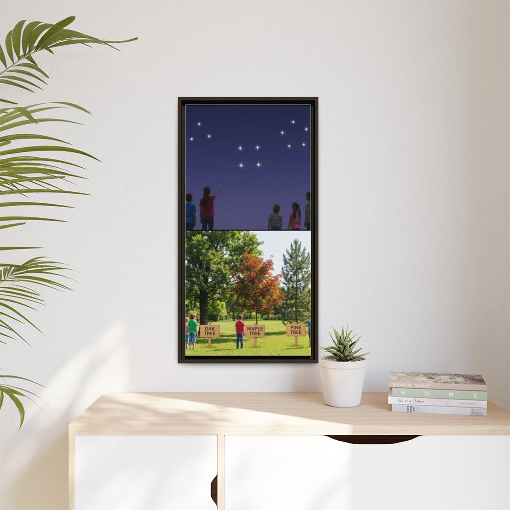 Framed Matte Canvas - Discovery — Espresso / 1.25"