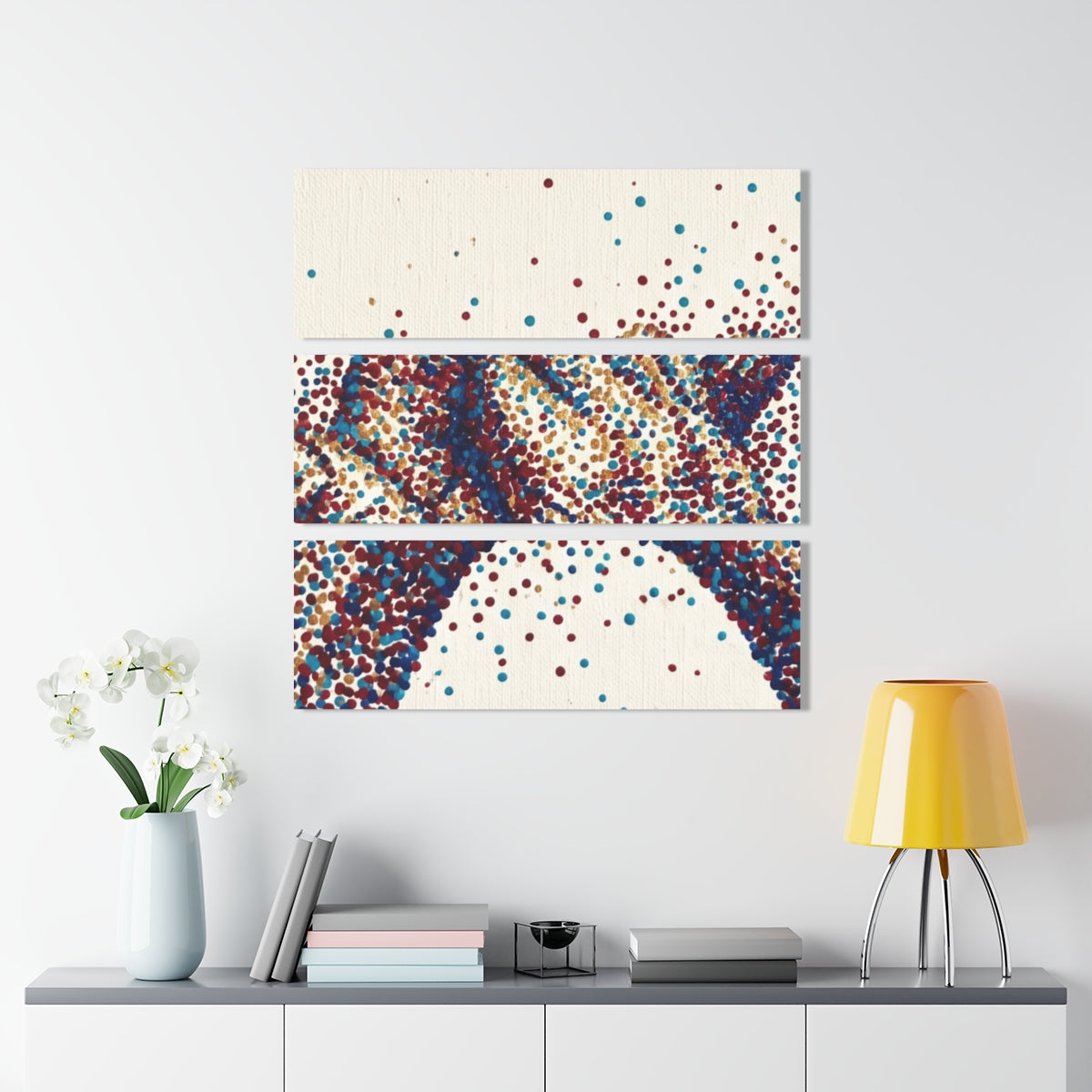 Acrylic Prints - Interlocking Hands Pointillist Art —... |...