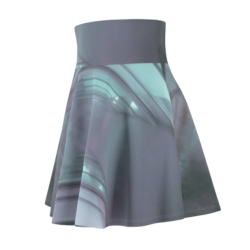 Women's Skater Skirt - Liminal Corridor Fog Art Print |...