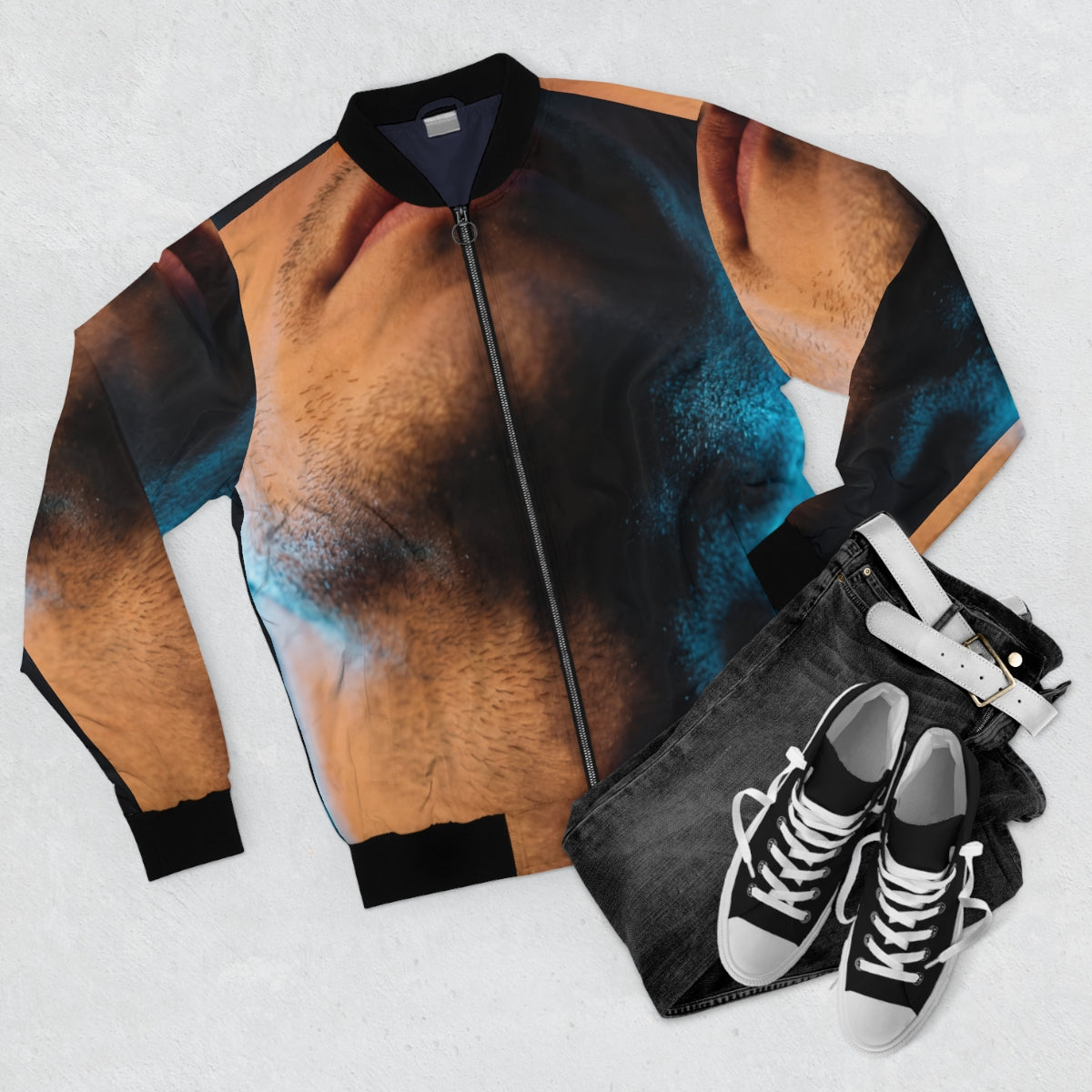 Men's Bomber Jacket - Urban Neon Edge