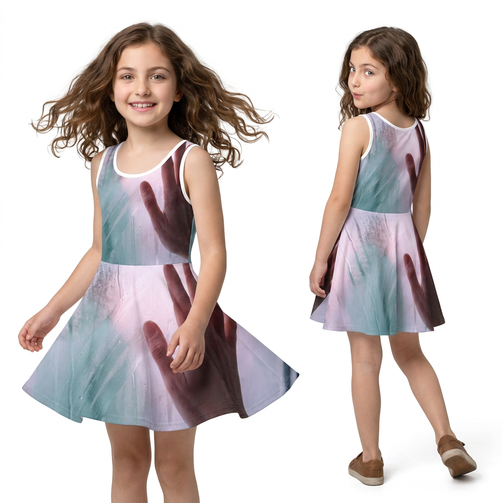 Vestido playero sin mangas para niña - Toque brumoso