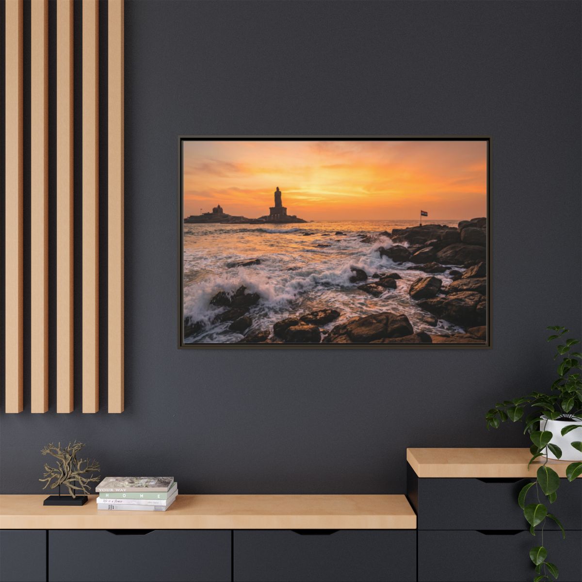 Framed Matte Canvas - Majestic Golden Coast