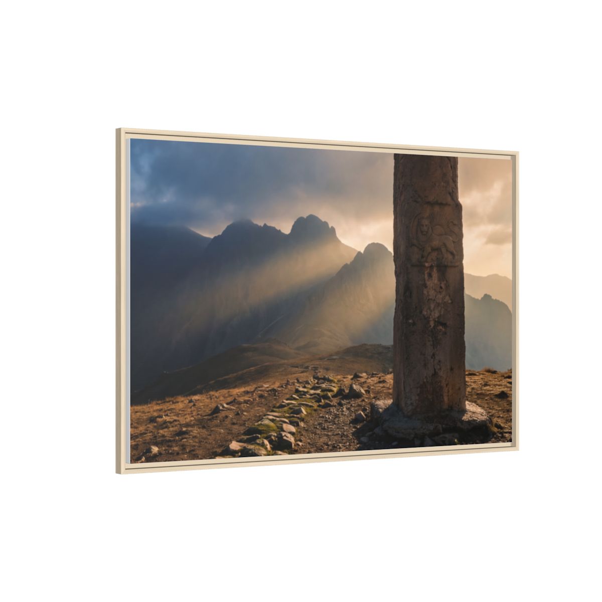 Framed Matte Canvas - Sun Peak