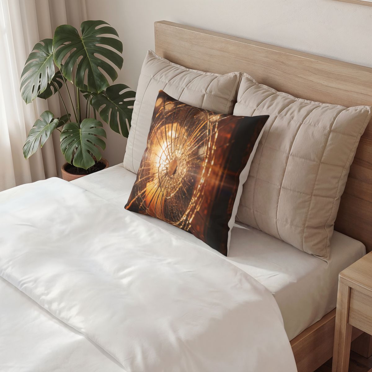 Poly Velvet Pillow - Cinematic Tension