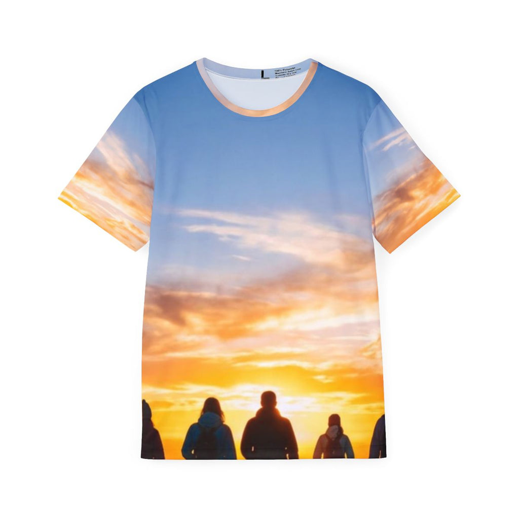 Men's Sports Jersey - Golden Mountain | Echovira Gallery