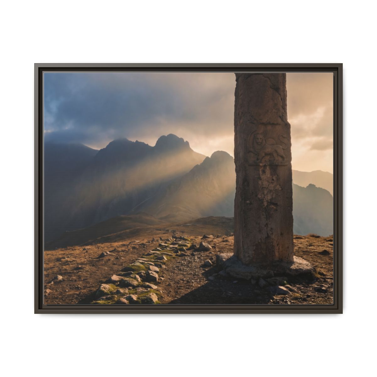 Gerahmtes mattes Canvas - Sun Peak