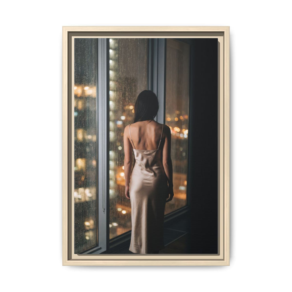 Framed Matte Canvas - Cinematic Nights — Natural / 1.25"