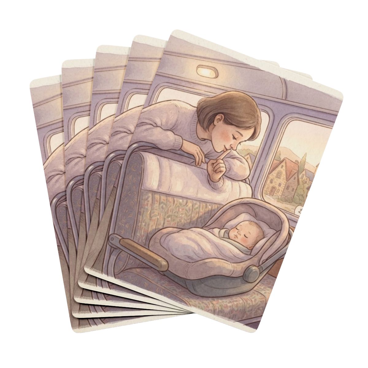 Poker Playing Cards - Lullaby Lane Mother & Sleeping Baby......