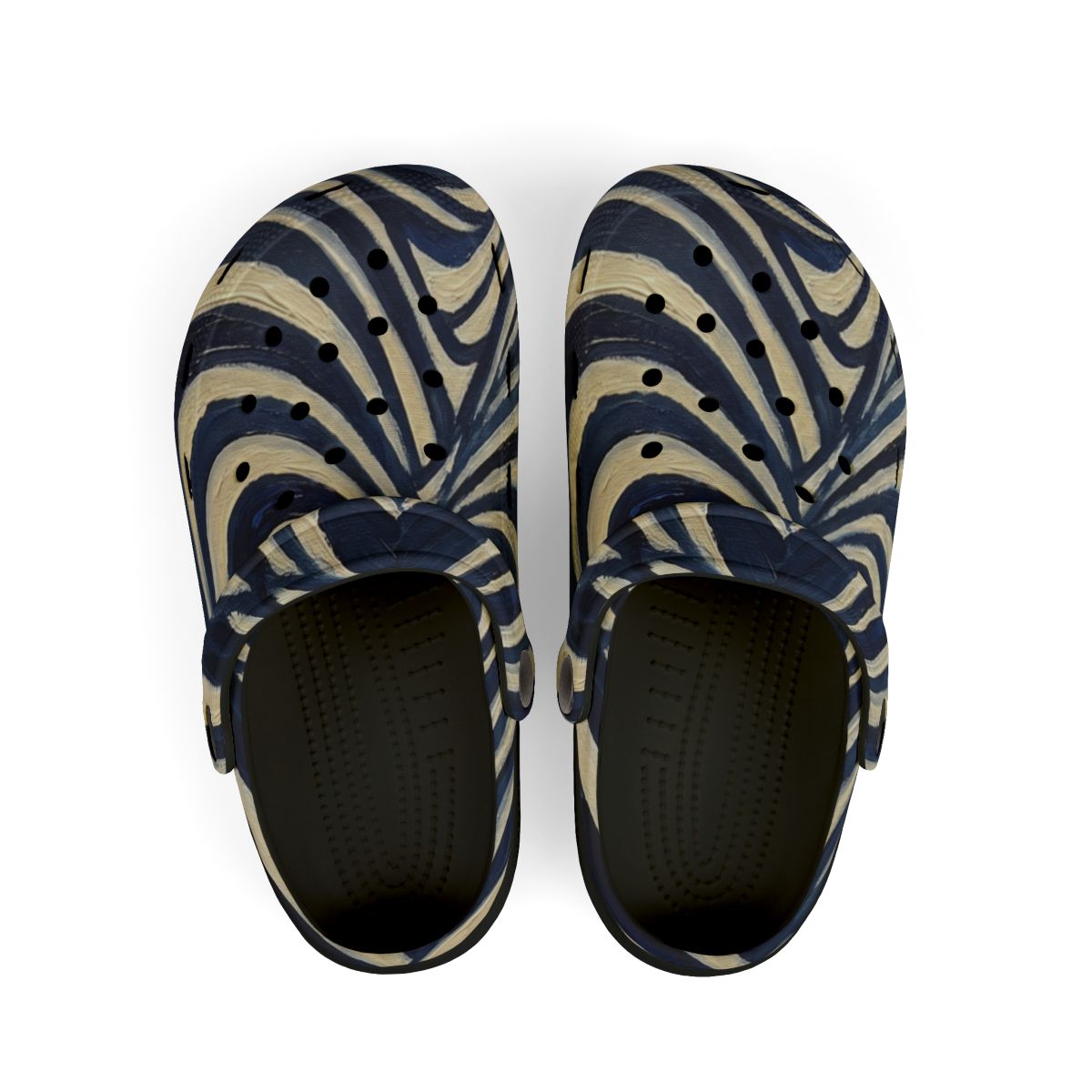 Kids' Foam Clogs with Wavy Heart Art