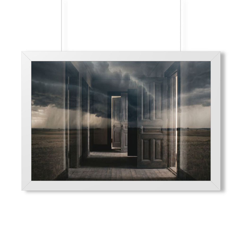 Framed Horizontal Poster - Storm Gateway — White (14×11... |...
