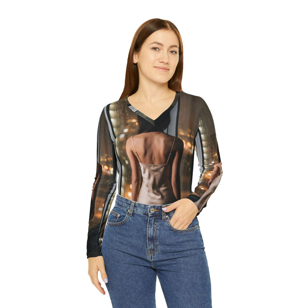Women's V-neck Shirt - Relaxed Elegance