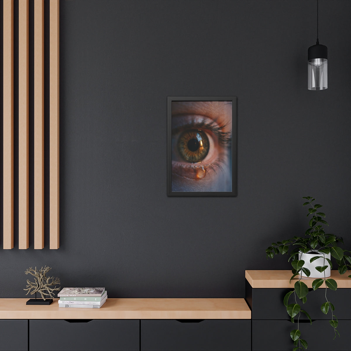Framed Poster - Ethereal Gaze — Portrait