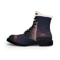 Men's Fur & Leather Boots with Cosmic Pillar