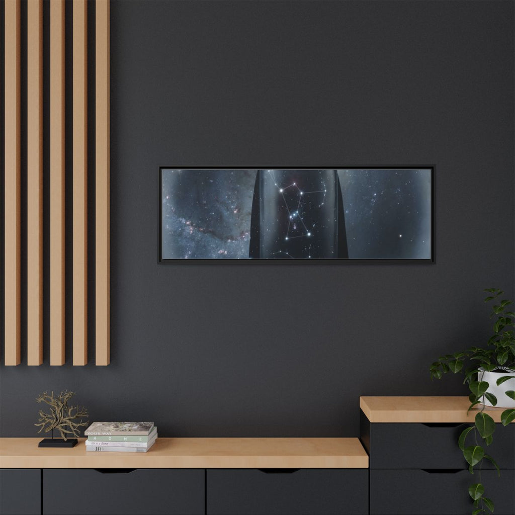 Framed Matte Canvas - Cosmic Sentinel — Black / 1.25" (10×8...