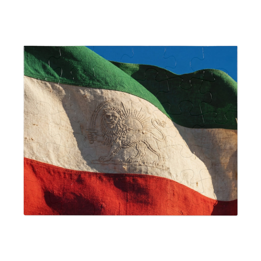 Jigsaw Puzzle with Tin - Flag