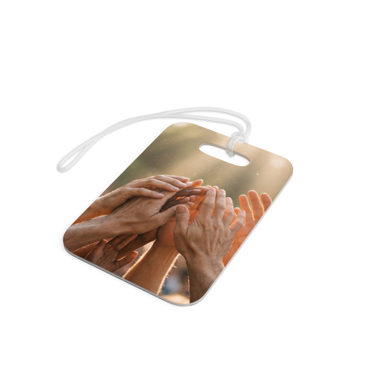 Luggage Tags - Golden Rays of Unity Wall Art | Echovira...