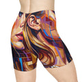 Women's Biker Shorts - Shattered Elegance | Echovira Gallery