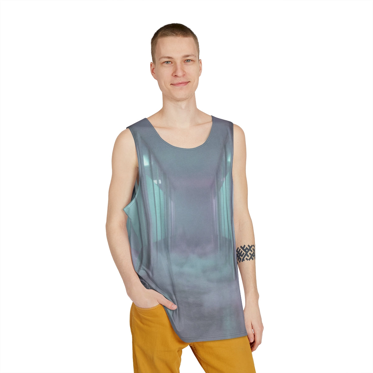 Men's Tank - Liminal Corridor Fog Art Print | Echovira...